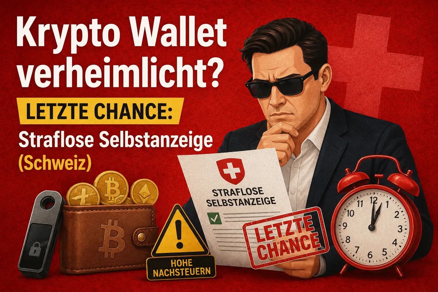 Krypto Wallet verheimlicht? Letzte Chance: Straflose Selbstanzeige (Schweiz)