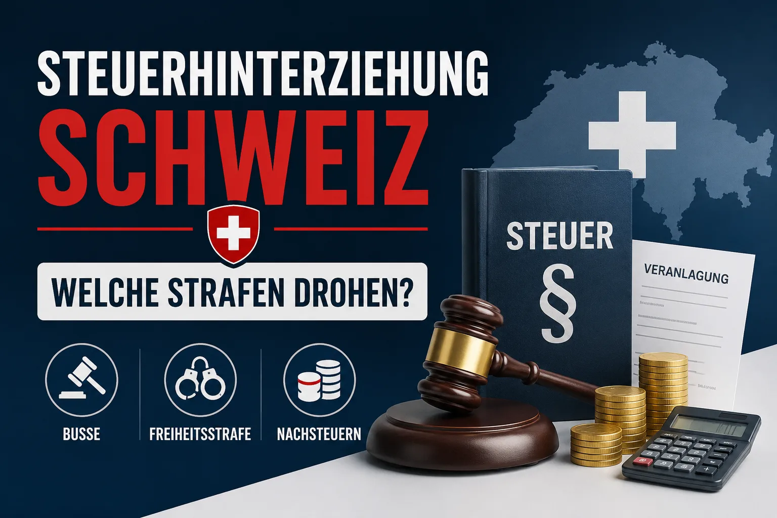 Steuerhinterziehung Schweiz – Welche Strafen drohen