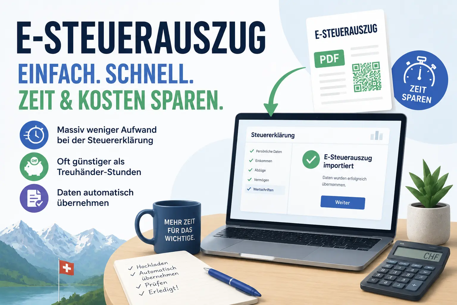 Was ist ein E-Steuerauszug? Einfach erklärt für die Schweiz